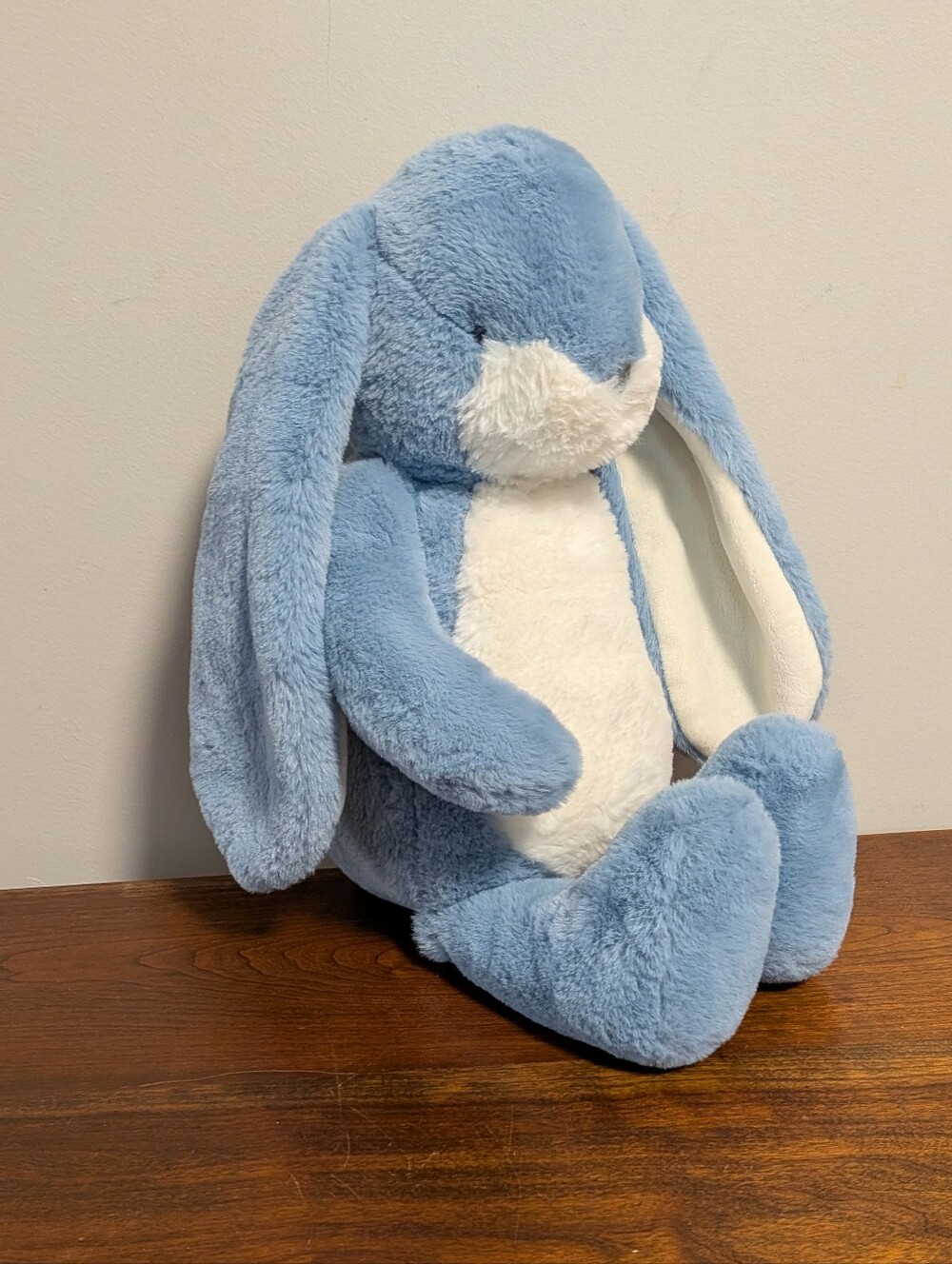 Bunnies By The Bay. Blue Plush Bunny Stuffed Animal - Soft Cuddly Kids Toy. Luxe